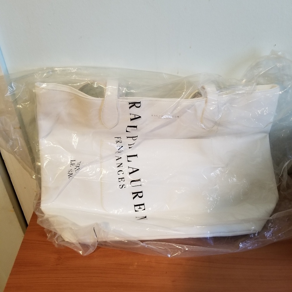 NWOT Ralph Lauren white tote